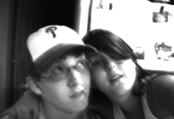 My sister and I.